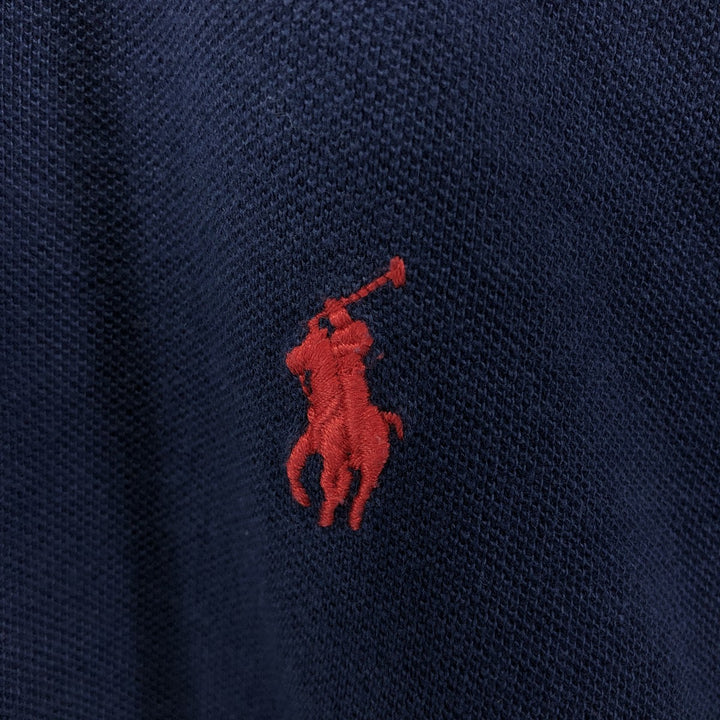 Ralph Lauren POLO RALPH LAUREN short sleeve polo shirt men's XL equivalent cotton Navy blue Vintage Second Hand