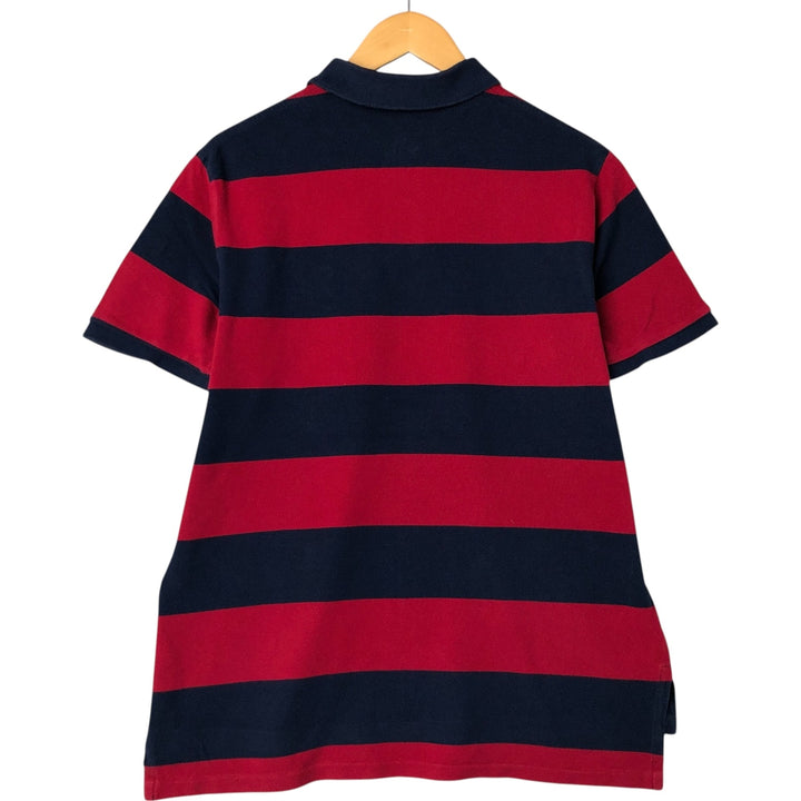 Ralph Lauren POLO RALPH LAUREN CUSTOM FIT short sleeve polo shirt men's XL equivalent cotton navy blue type Vintage Second Hand