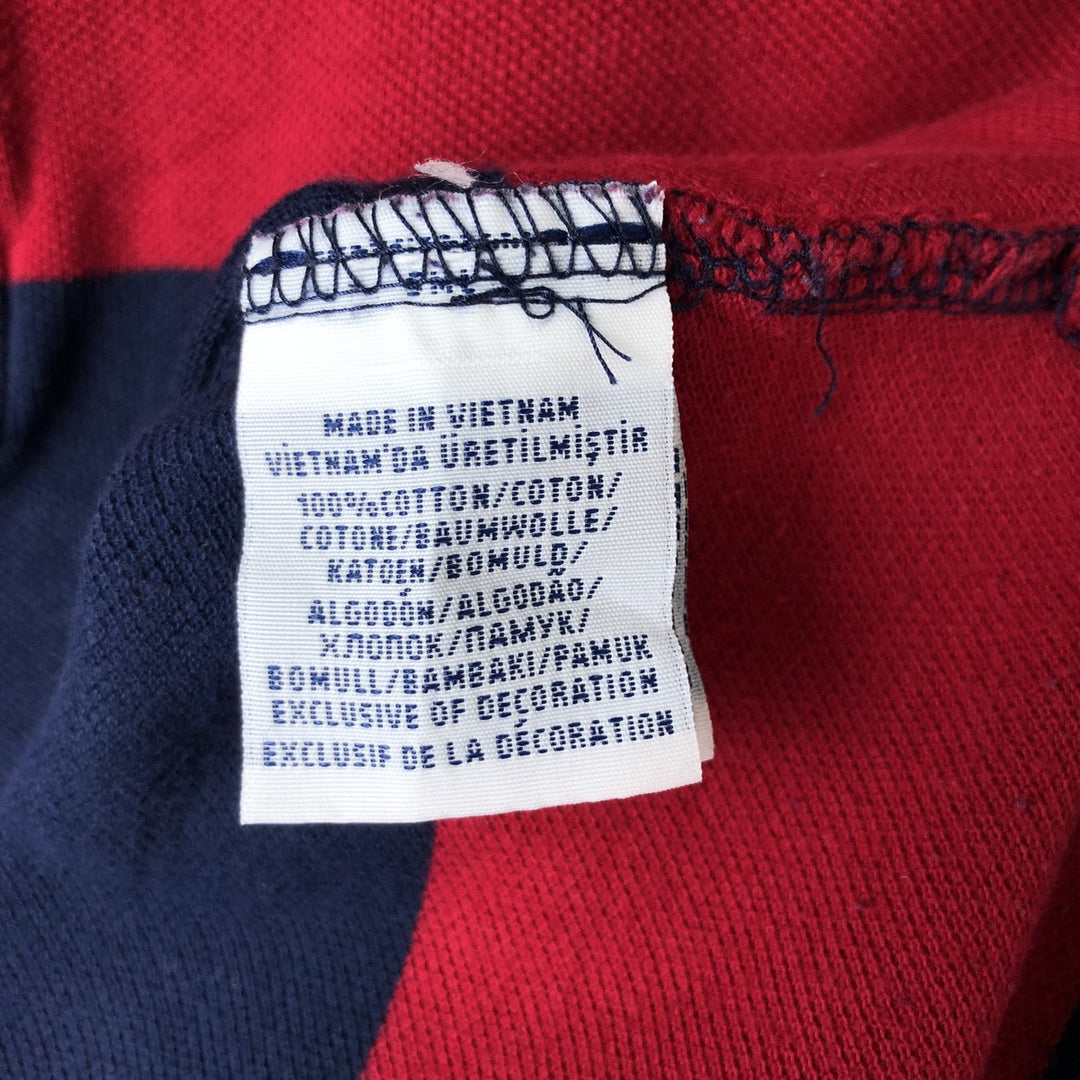 Ralph Lauren POLO RALPH LAUREN CUSTOM FIT short sleeve polo shirt men's XL equivalent cotton navy blue type Vintage Second Hand