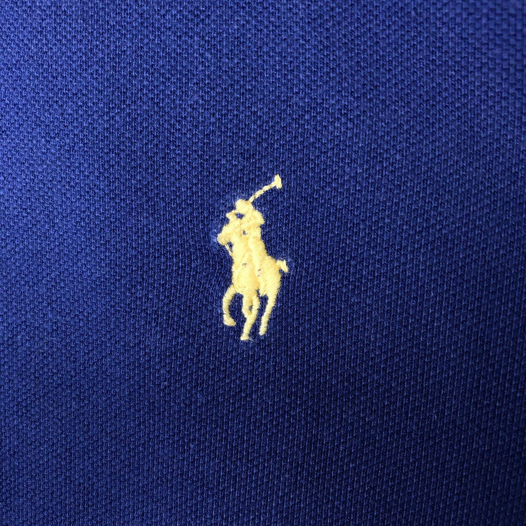 Ralph Lauren POLO RALPH LAUREN CUSTOM SLIM FIT short sleeve polo shirt, men's size L unclear Purple type blue-purple Vintage Second Hand