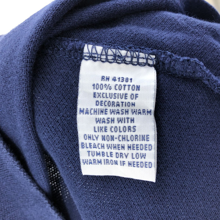 Ralph Lauren POLO RALPH LAUREN CUSTOM FIT short sleeve polo shirt men's size L cotton navy blue type Vintage Second Hand