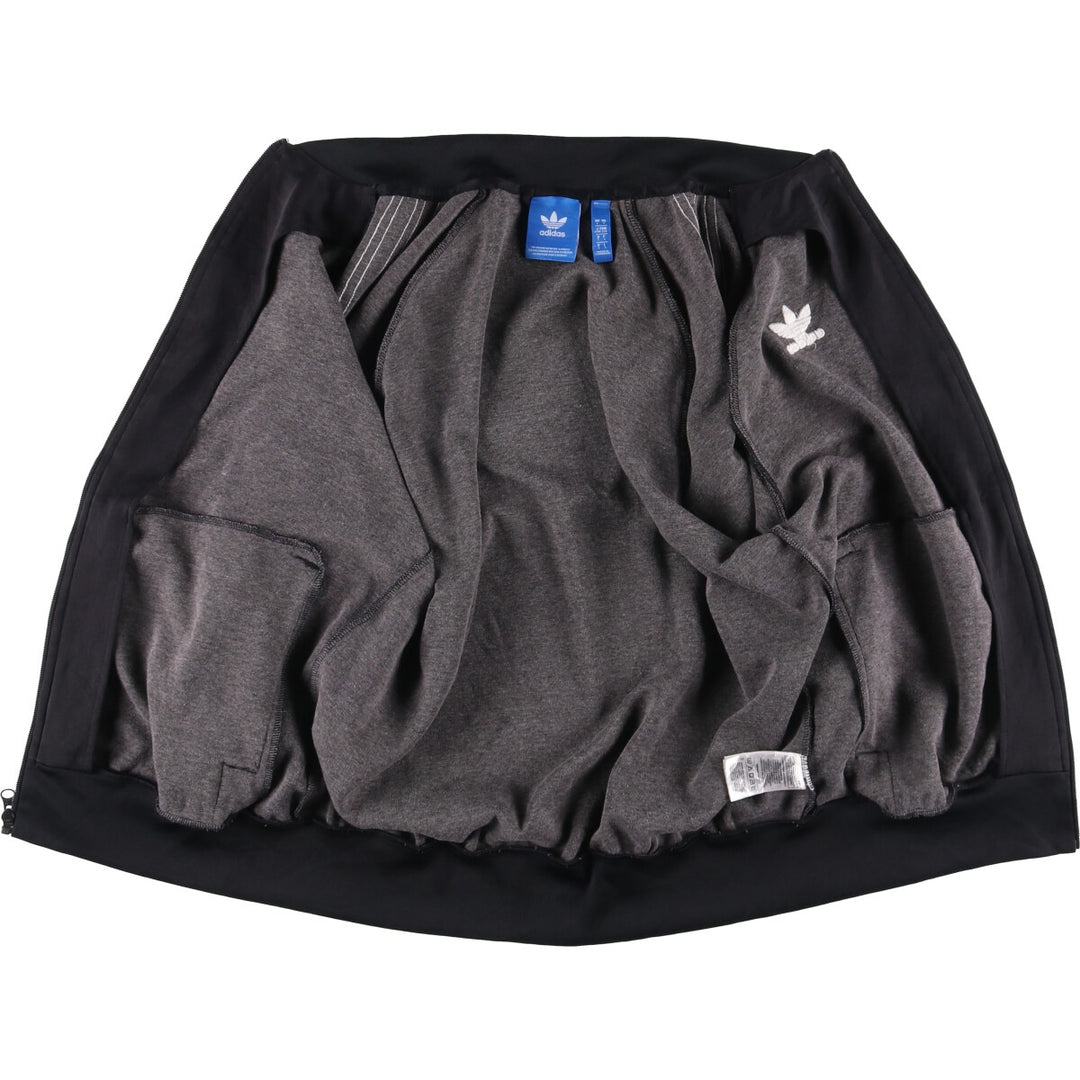 Adidas Originals Jersey Track Jacket Men's Size L polyester black type Vintage Second Hand