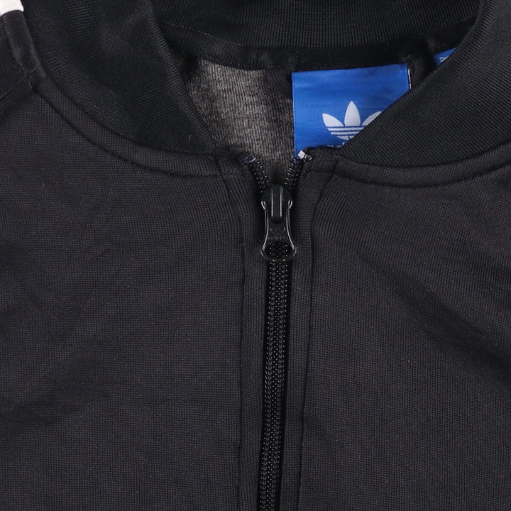 Adidas Originals Jersey Track Jacket Men's Size L polyester black type Vintage Second Hand