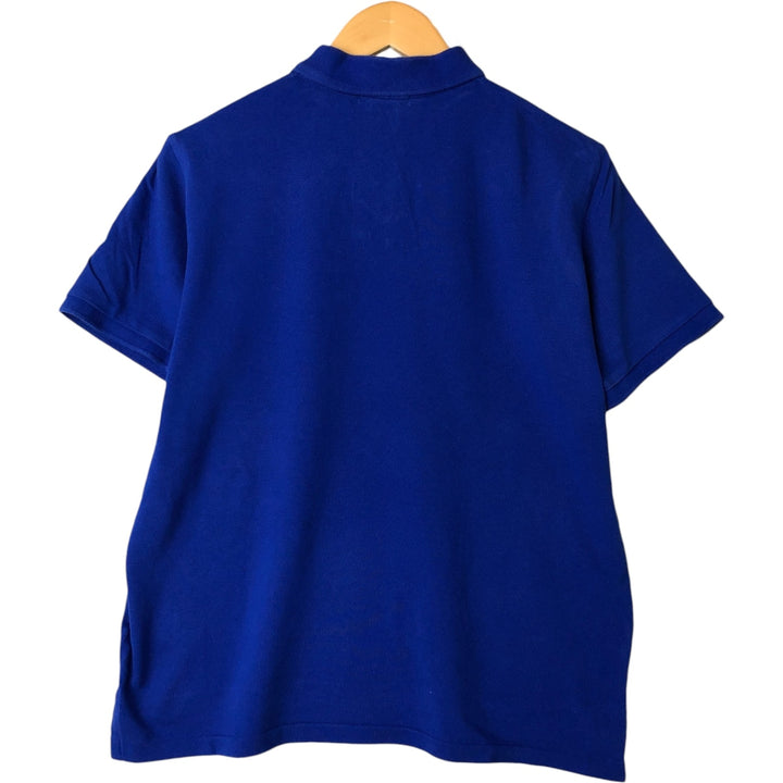 Ralph Lauren POLO RALPH LAUREN CLASSIC FIT short sleeve polo shirt, men's size M cotton blue type Vintage Second Hand