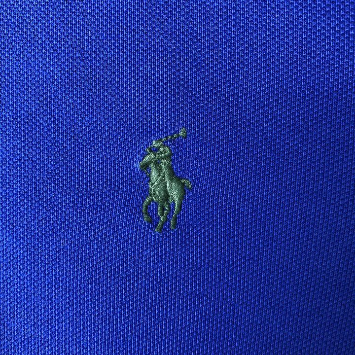 Ralph Lauren POLO RALPH LAUREN CLASSIC FIT short sleeve polo shirt, men's size M cotton blue type Vintage Second Hand