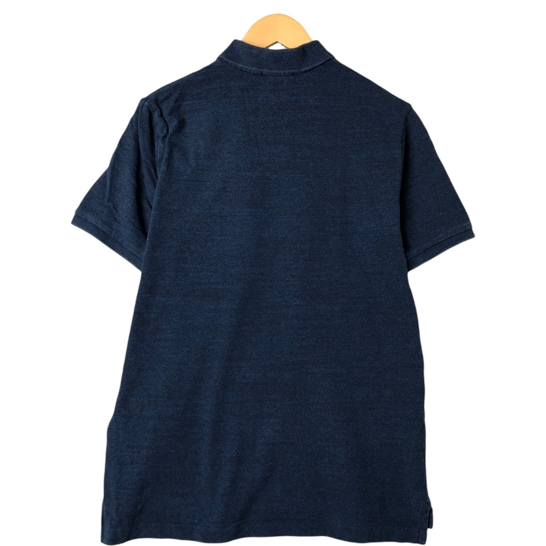 Ralph Lauren POLO RALPH LAUREN CLASSIC FIT short sleeve polo shirt, men's size M cotton navy blue type Vintage Second Hand