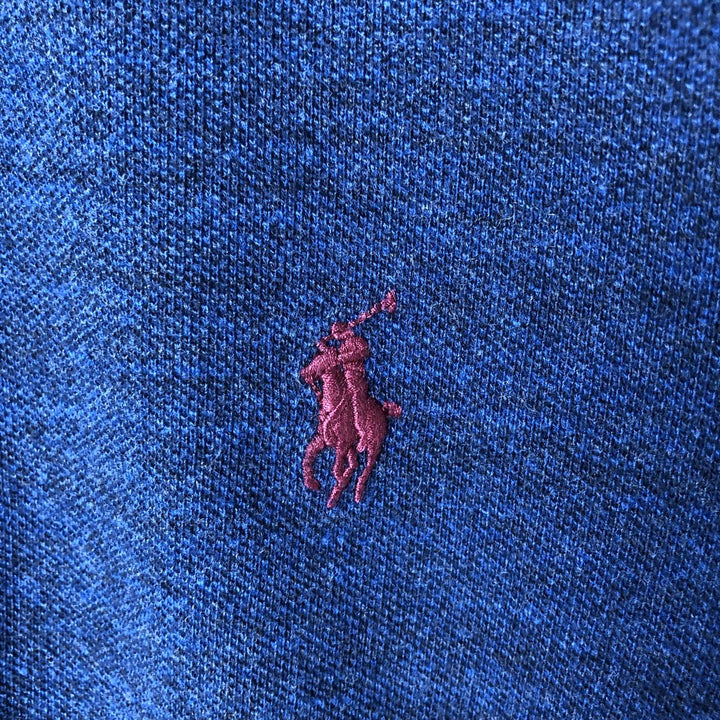 Ralph Lauren POLO RALPH LAUREN CLASSIC FIT short sleeve polo shirt, men's size M cotton navy blue type Vintage Second Hand