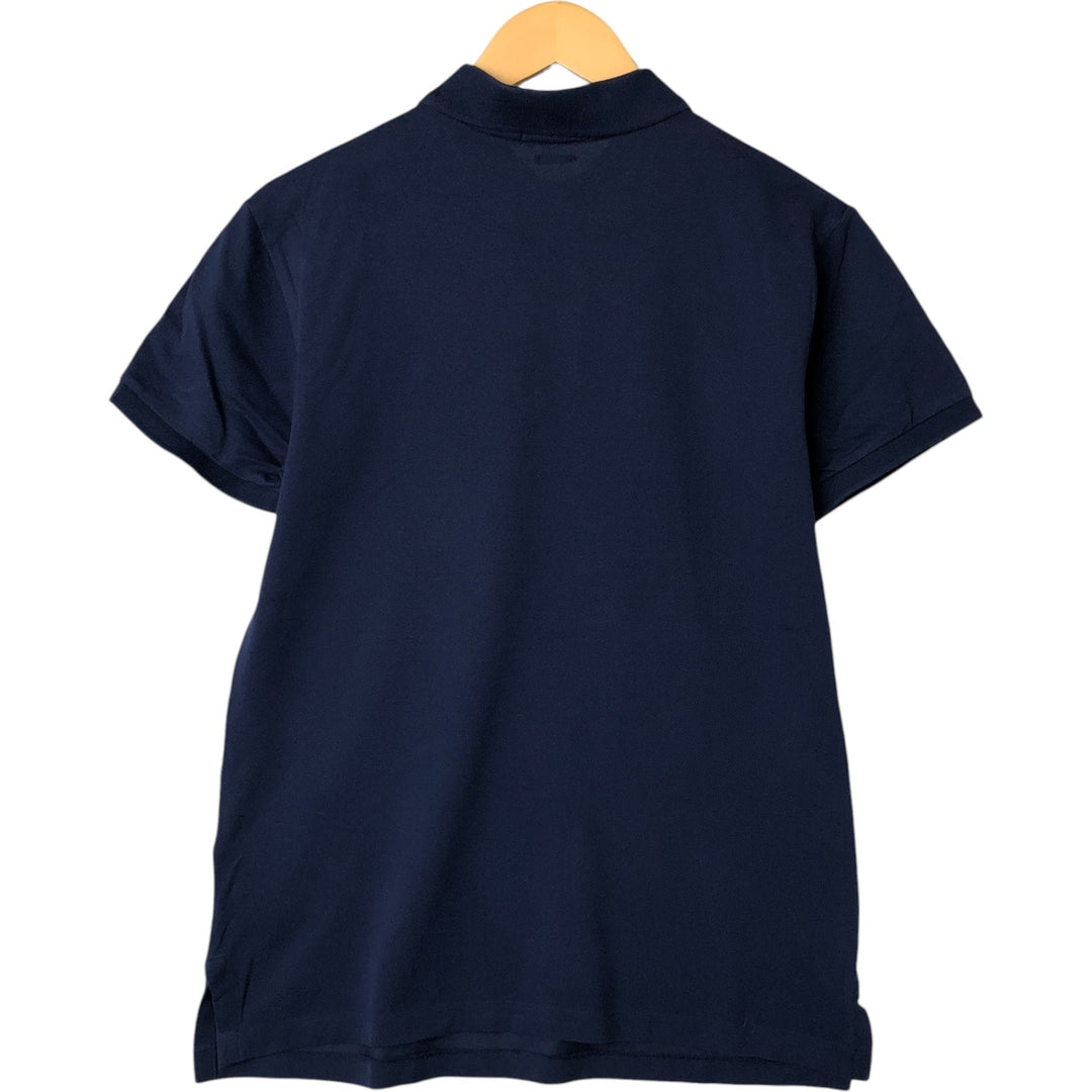 Ralph Lauren POLO RALPH LAUREN SLIM FIT short sleeve polo shirt, men's size M cotton navy blue type Vintage Second Hand