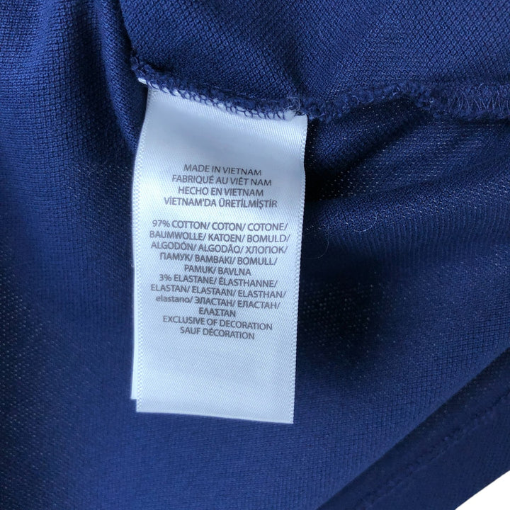 Ralph Lauren POLO RALPH LAUREN SLIM FIT short sleeve polo shirt, men's size M cotton navy blue type Vintage Second Hand