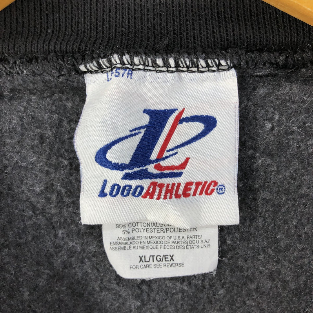 90'S LOGO ATHLETIC Pittsburgh Steelers logo sweatshirt, sweatshirt, men's XL size, vintage cotton black type Vintage Second Hand