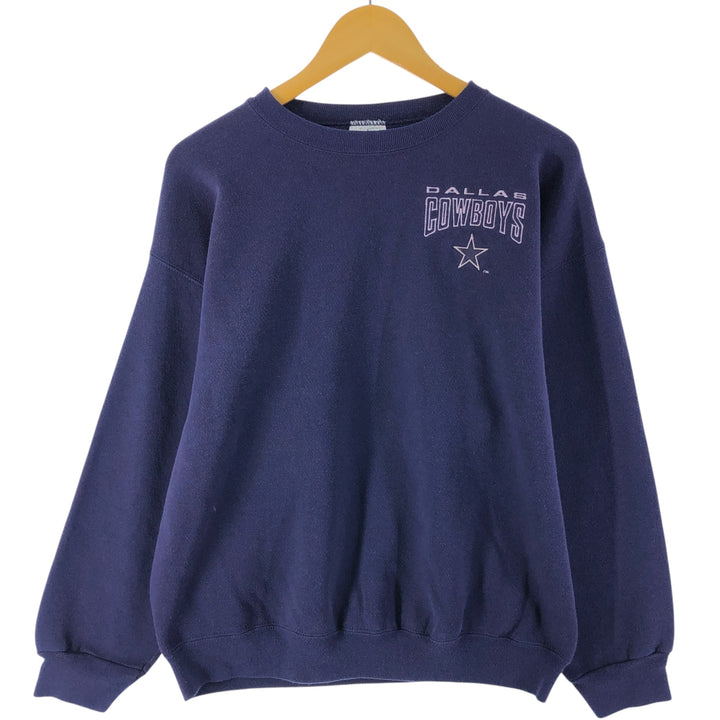 Vintage 90'S Tartex SUPERWEIGHT Dallas Cowboys Logo Sweatshirt, Men's XL cotton purple type Vintage Second Hand