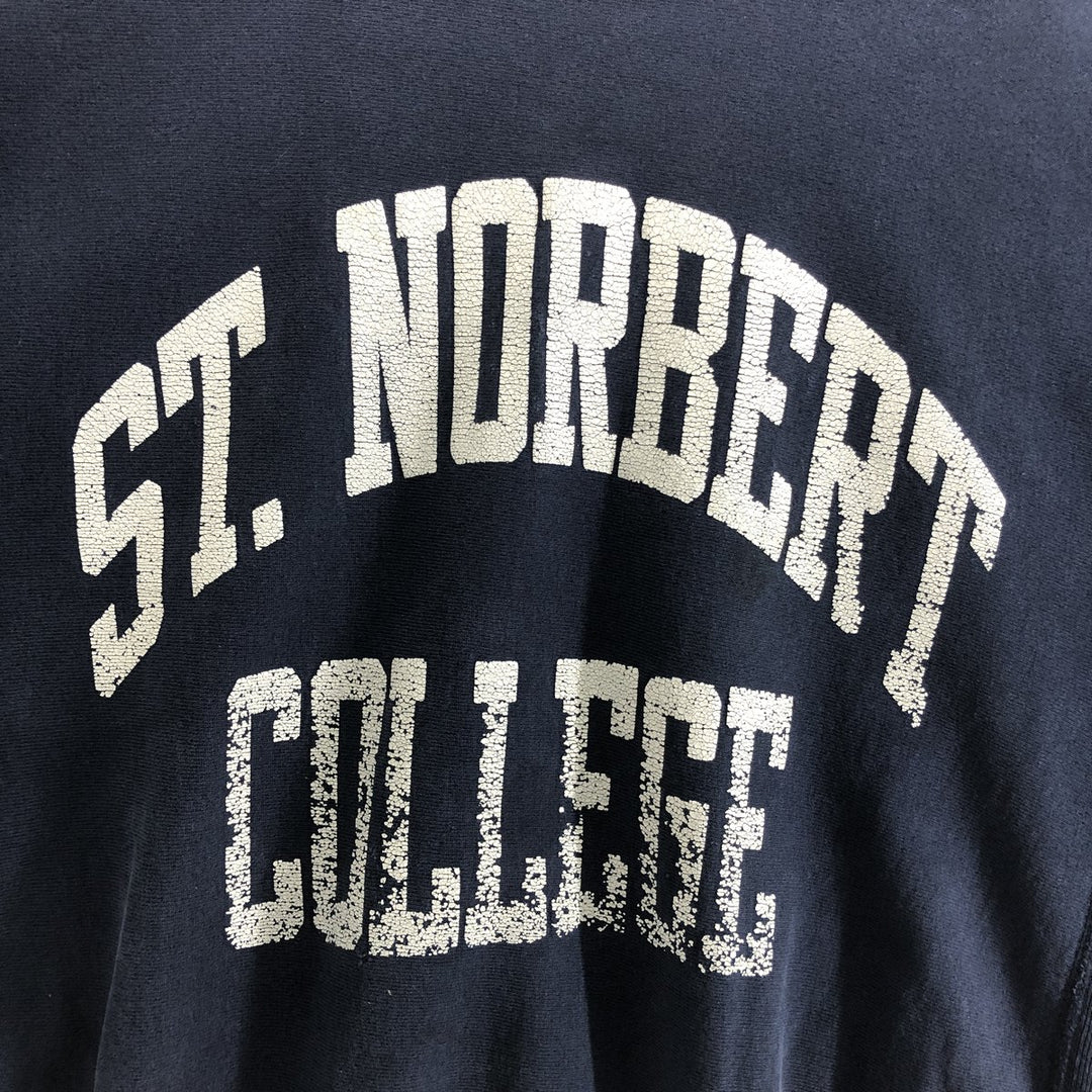 90'S Champion Reverse Weave Embroidered Tag College Sweatshirt Trainer Made in USA Men's XXL Vintage cotton navy blue type Vintage Second Hand