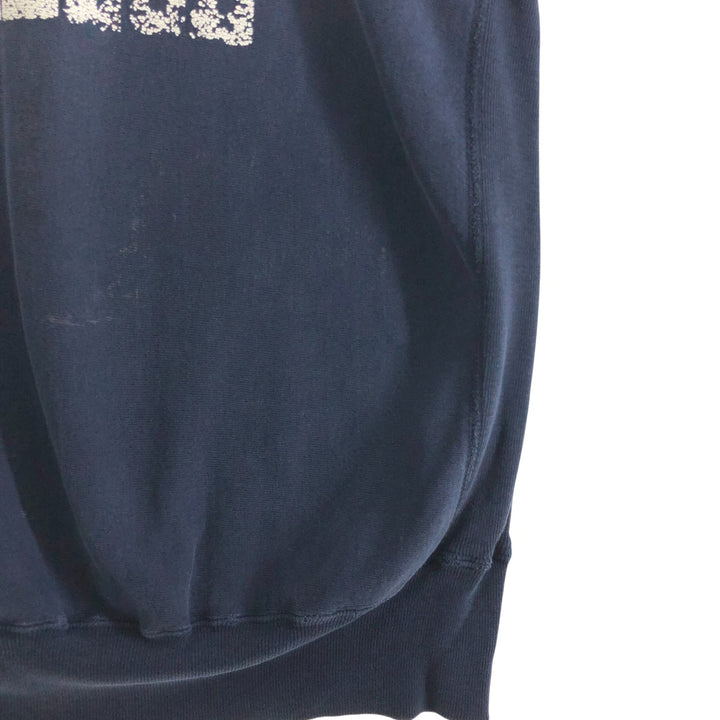 90'S Champion Reverse Weave Embroidered Tag College Sweatshirt Trainer Made in USA Men's XXL Vintage cotton navy blue type Vintage Second Hand