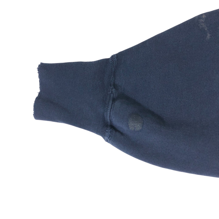 90'S Champion Reverse Weave Embroidered Tag College Sweatshirt Trainer Made in USA Men's XXL Vintage cotton navy blue type Vintage Second Hand