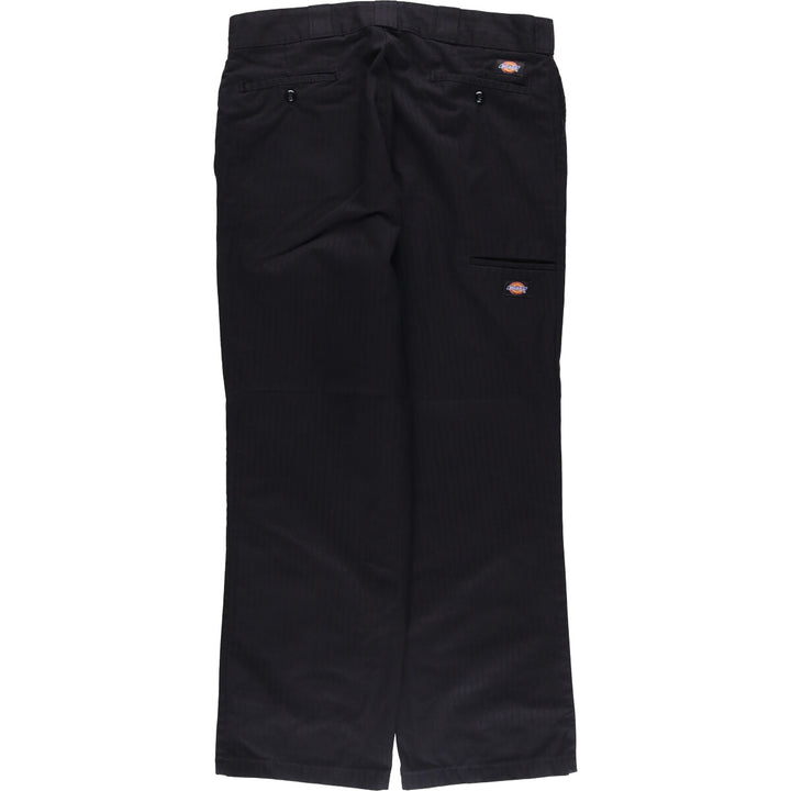 Dickies Work Pants Men's W37 polyester black type Vintage Second Hand