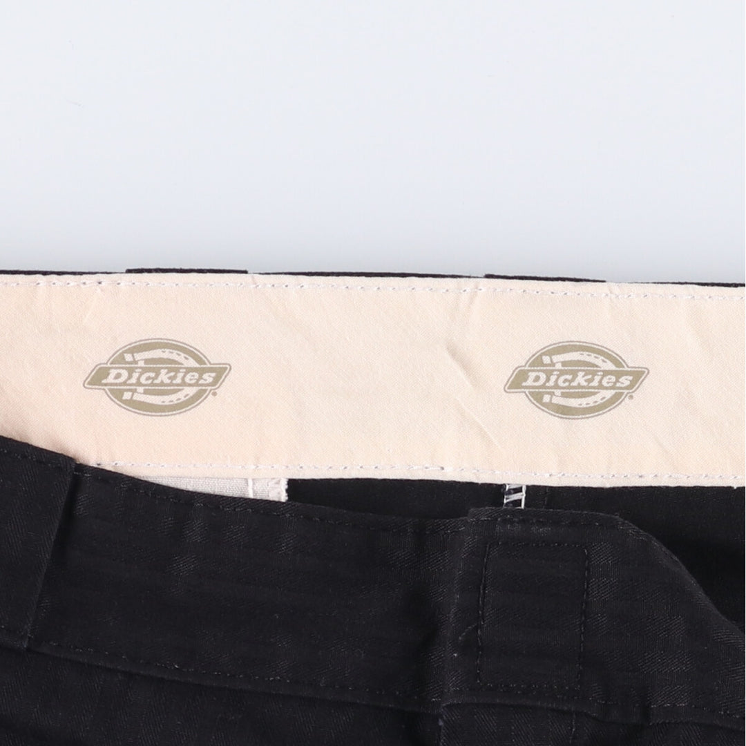 Dickies Work Pants Men's W37 polyester black type Vintage Second Hand