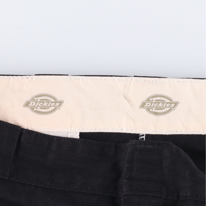 Dickies Work Pants Men's W37 polyester black type Vintage Second Hand
