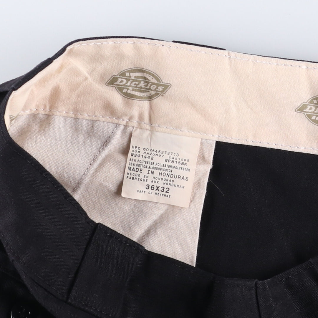 Dickies Work Pants Men's W37 polyester black type Vintage Second Hand
