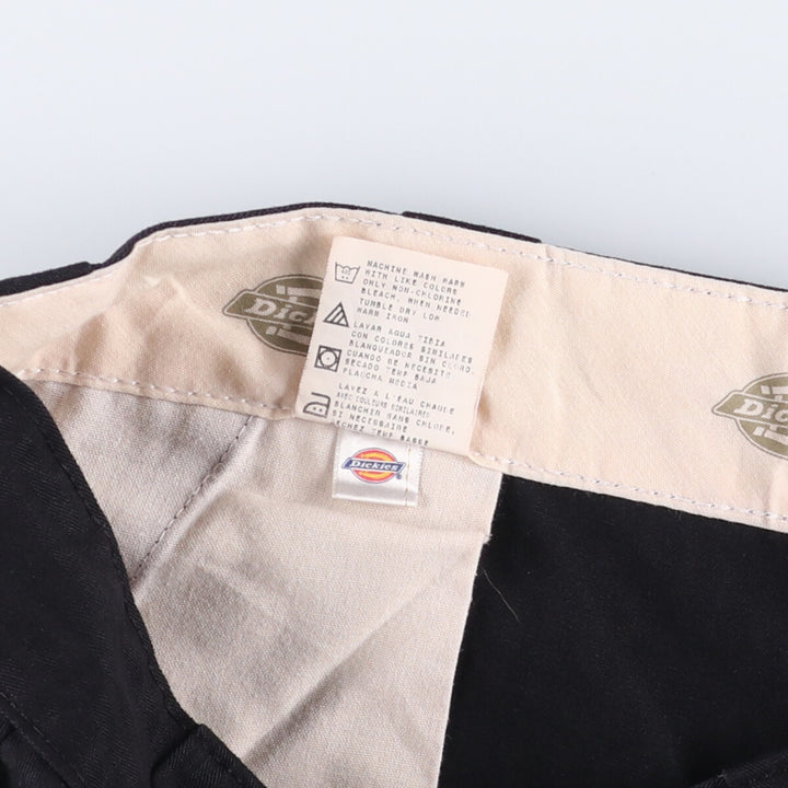 Dickies Work Pants Men's W37 polyester black type Vintage Second Hand