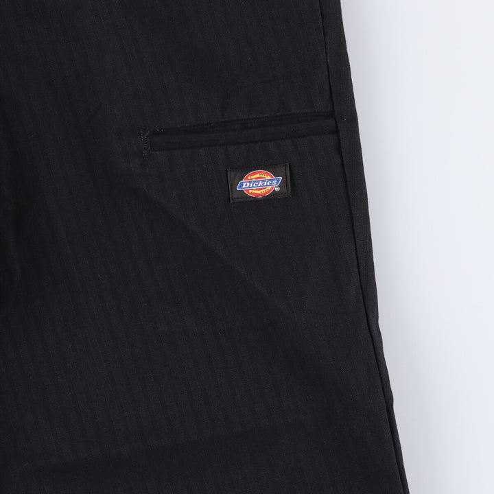 Dickies Work Pants Men's W37 polyester black type Vintage Second Hand