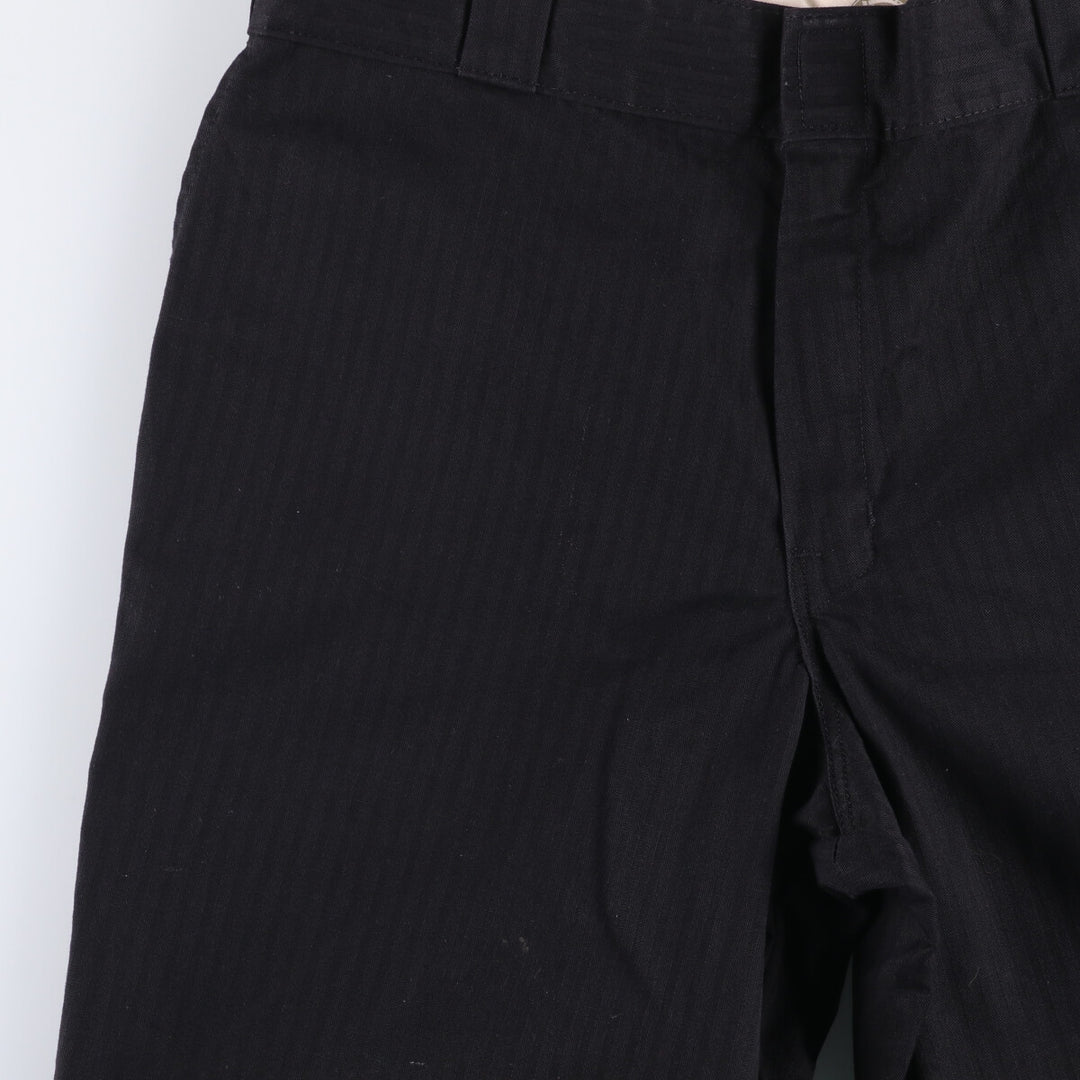 Dickies Work Pants Men's W37 polyester black type Vintage Second Hand