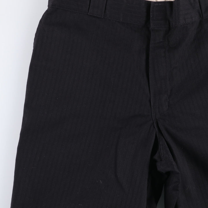 Dickies Work Pants Men's W37 polyester black type Vintage Second Hand