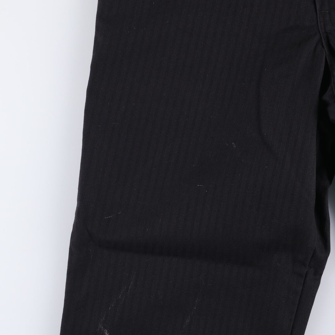 Dickies Work Pants Men's W37 polyester black type Vintage Second Hand