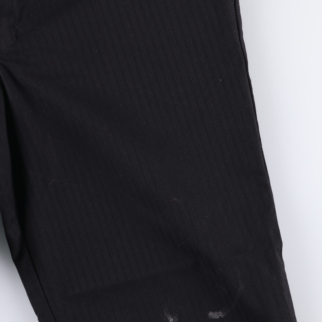 Dickies Work Pants Men's W37 polyester black type Vintage Second Hand