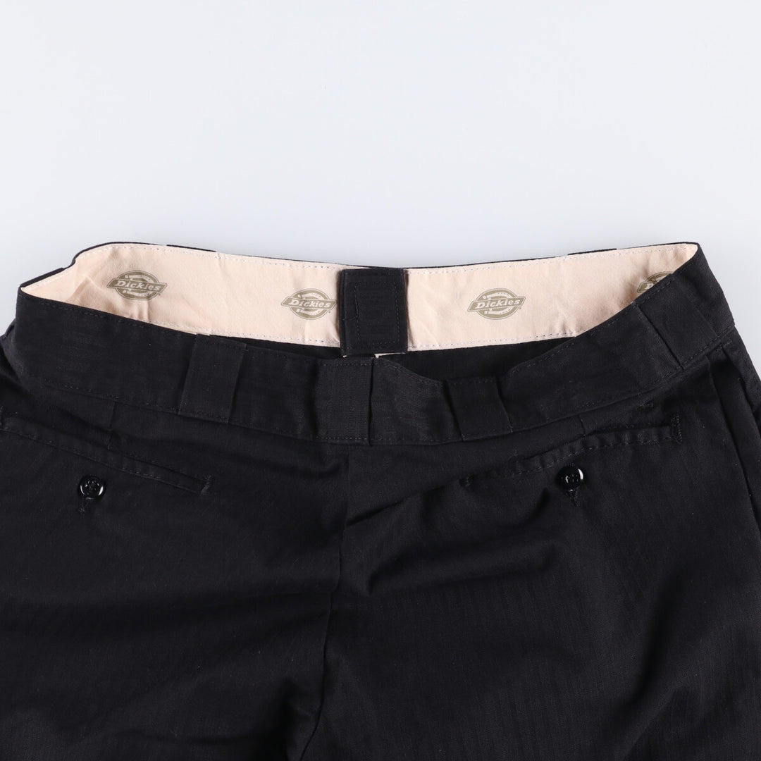 Dickies Work Pants Men's W37 polyester black type Vintage Second Hand