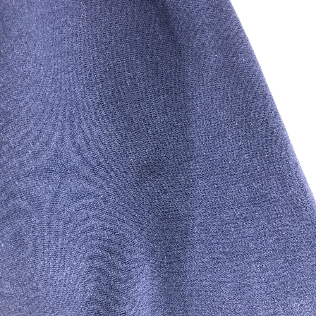 90'S Hanes COMFORTBLEND printed sweatshirt, men's size L, vintage cotton navy blue type Vintage Second Hand