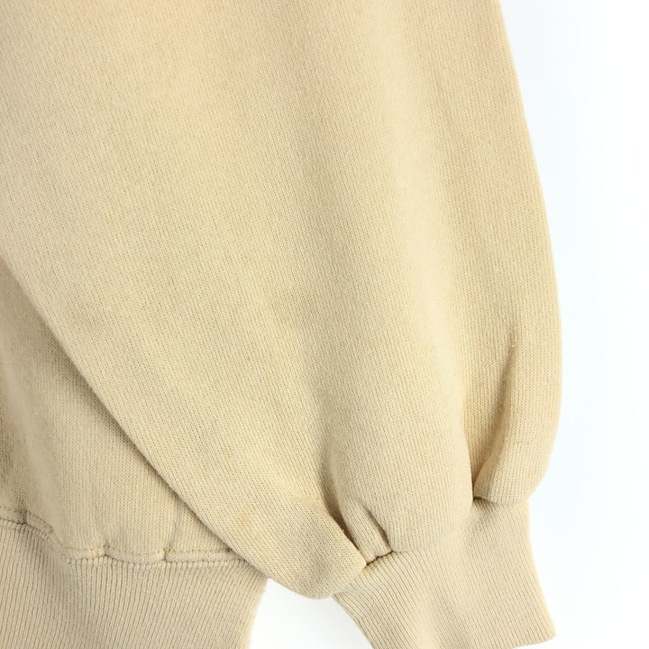 90'S PLATINUM SWEATS Printed sweatshirt, sweatshirt, made in USA, men's size L, vintage polyester Beige type Vintage Second Hand