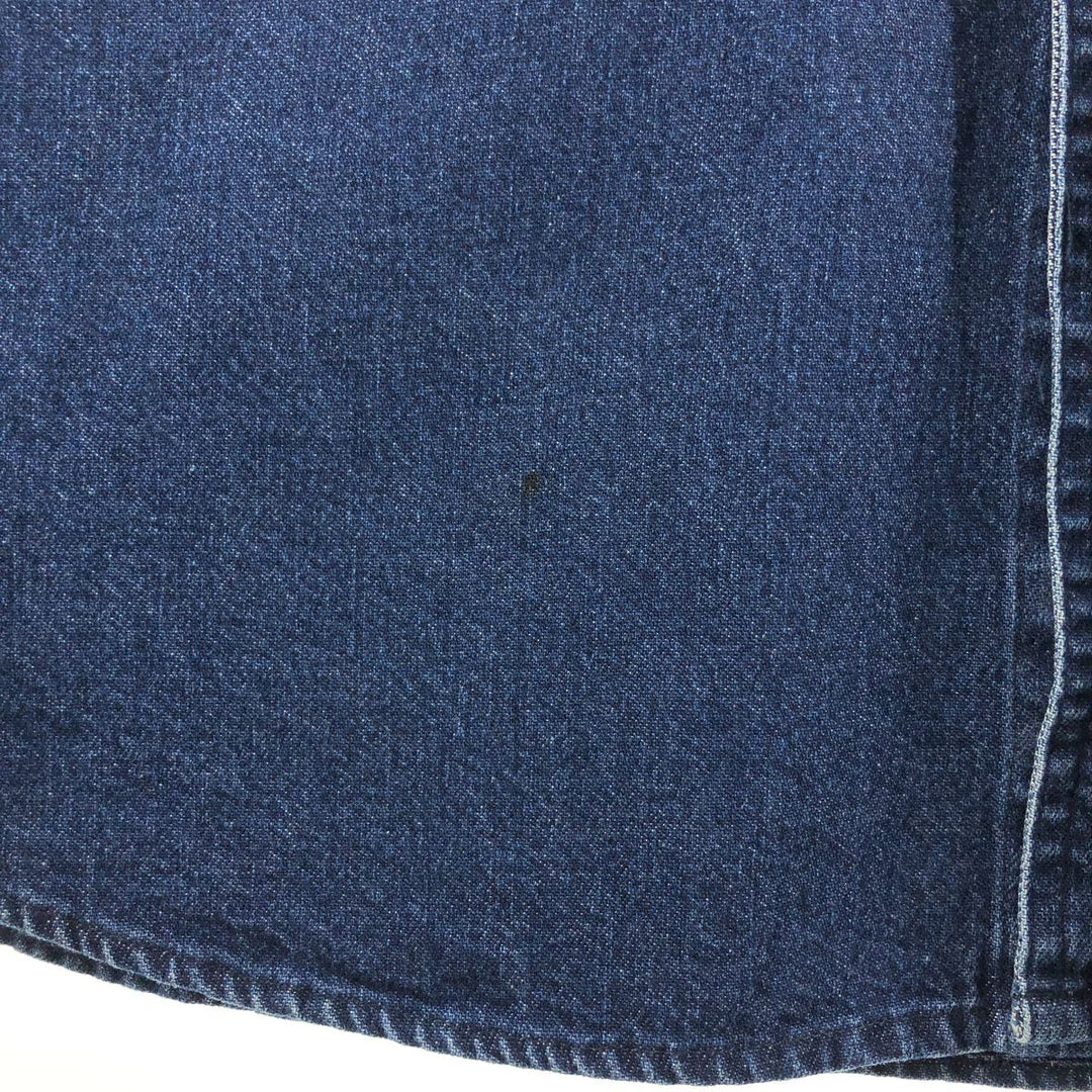 Ralph Lauren CHAPS Long Sleeve Button Down Denim Shirt Men's XL cotton blue type Vintage Second Hand