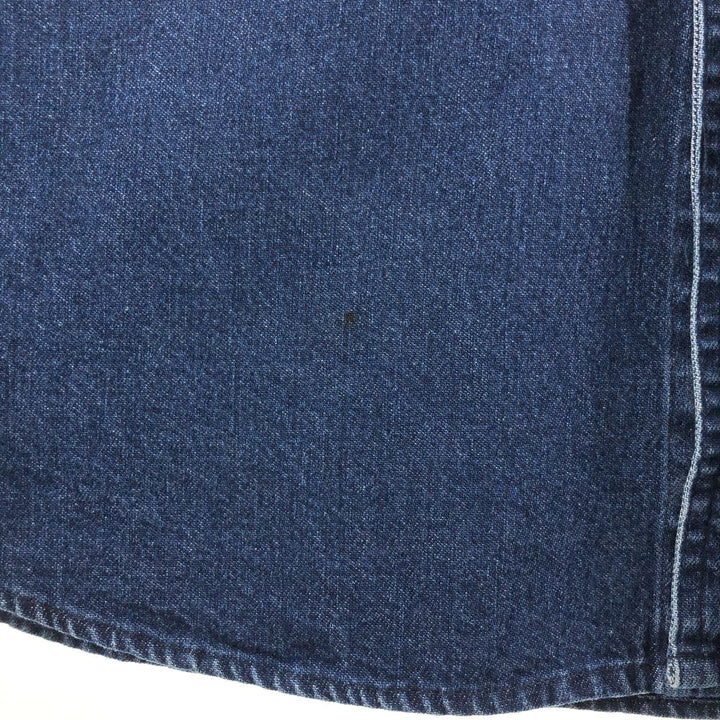 Ralph Lauren CHAPS Long Sleeve Button Down Denim Shirt Men's XL cotton blue type Vintage Second Hand