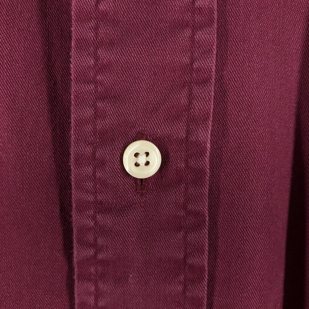 Ralph Lauren BLAKE long sleeve button down shirt, men's XL size cotton Purple type red-purple Vintage Second Hand