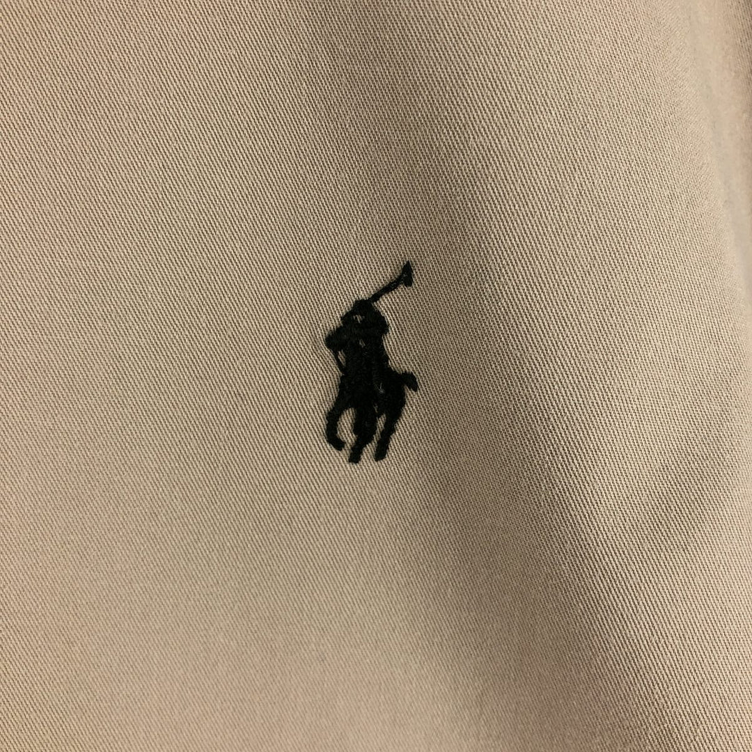 Ralph Lauren Classic Fit Long Sleeve Button Down Shirt, Men's Size L cotton Beige type Vintage Second Hand