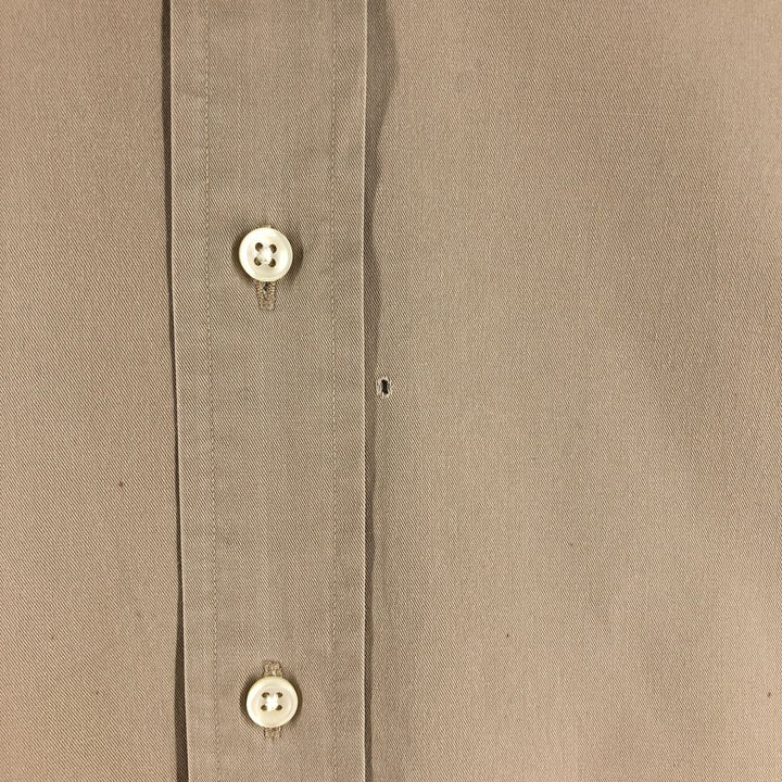 Ralph Lauren Classic Fit Long Sleeve Button Down Shirt, Men's Size L cotton Beige type Vintage Second Hand