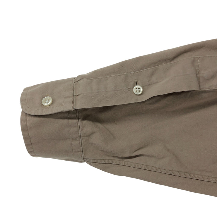 Ralph Lauren Classic Fit Long Sleeve Button Down Shirt, Men's Size L cotton Beige type Vintage Second Hand