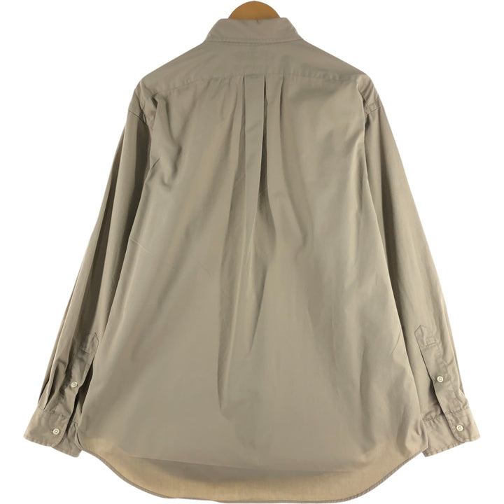 Ralph Lauren BLAKE long sleeve button down shirt, men's size L cotton Beige type Vintage Second Hand