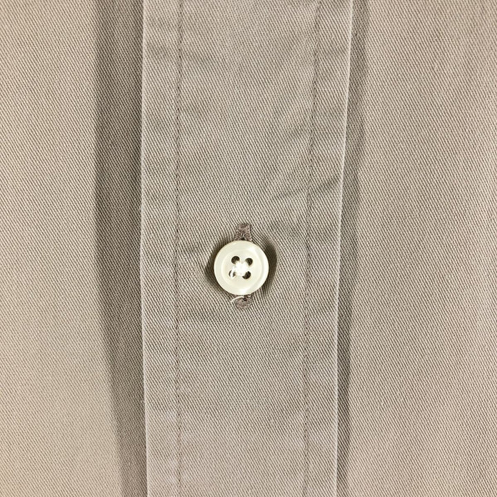 Ralph Lauren BLAKE long sleeve button down shirt, men's size L cotton Beige type Vintage Second Hand