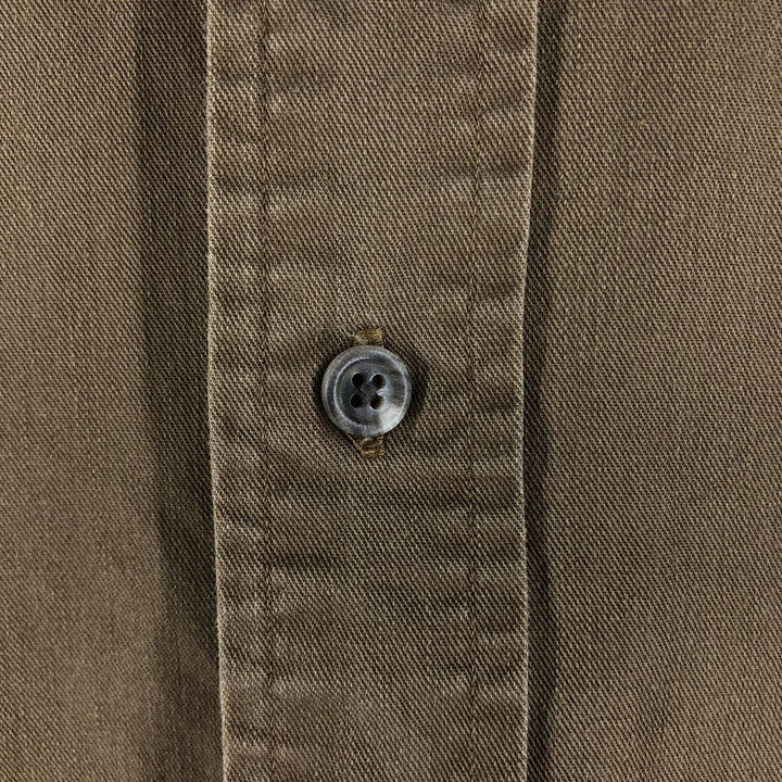 Ralph Lauren Classic Fit long sleeve button down shirt, men's size M cotton brown type Vintage Second Hand