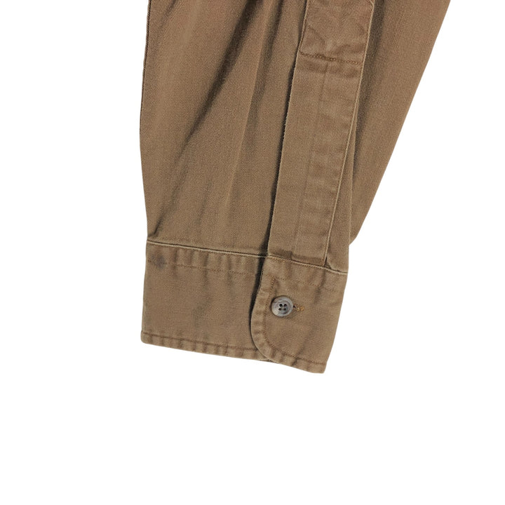 Ralph Lauren Classic Fit long sleeve button down shirt, men's size M cotton brown type Vintage Second Hand