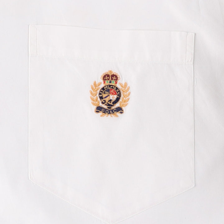 Ralph Lauren POLO by Ralph Lauren long sleeve cotton shirt, men's XL size, vintage cotton white type Vintage Second Hand