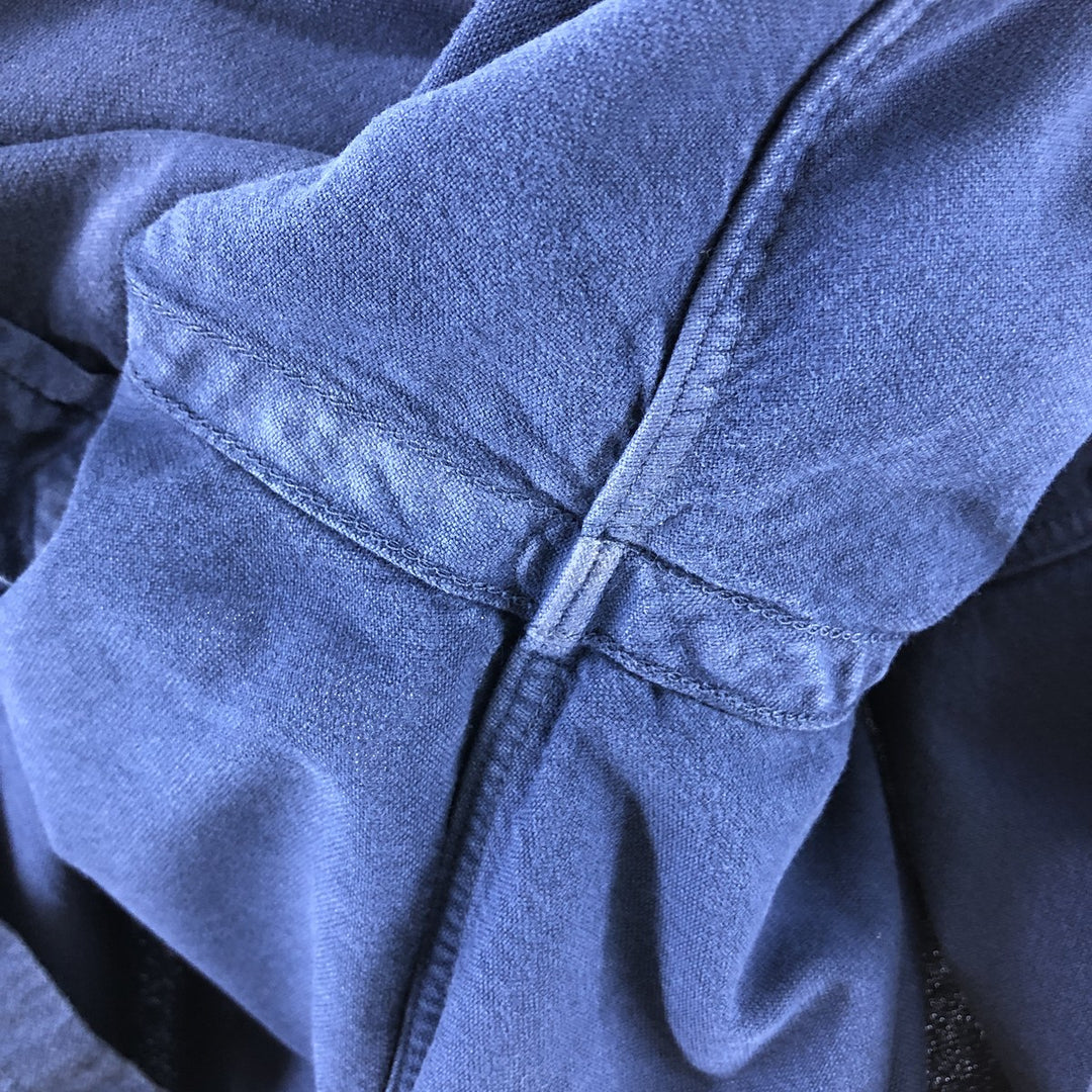 Ralph Lauren POLO RALPH LAUREN Long Sleeve Button Down Shirt Men's XL cotton navy blue type Vintage Second Hand