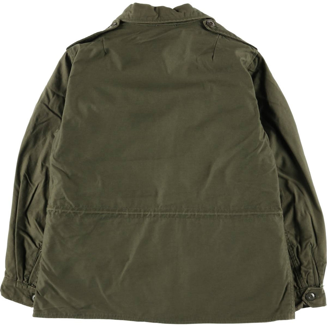 1970'S US Army Military Field Coat, Women's, Size L, Vintage cotton Khaki type sage green Vintage Second Hand