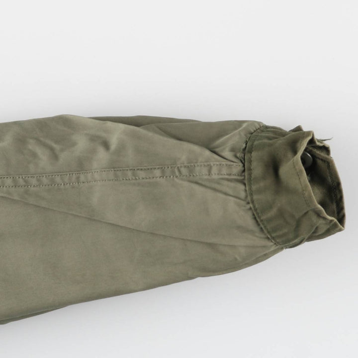 1970'S US Army Military Field Coat, Women's, Size L, Vintage cotton Khaki type sage green Vintage Second Hand