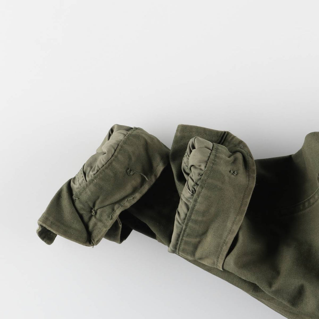 1970'S US Army Military Field Coat, Women's, Size L, Vintage cotton Khaki type sage green Vintage Second Hand