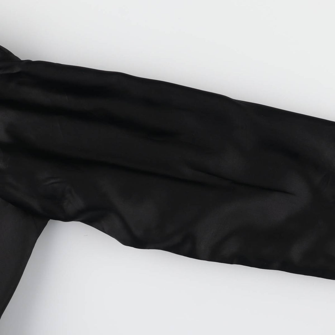 WinterSilks Silk Tailored Jacket for Women (XL size) silk black type Vintage Second Hand