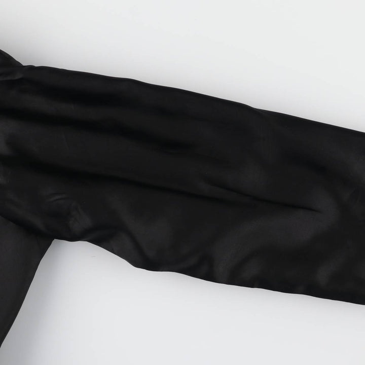 WinterSilks Silk Tailored Jacket for Women (XL size) silk black type Vintage Second Hand