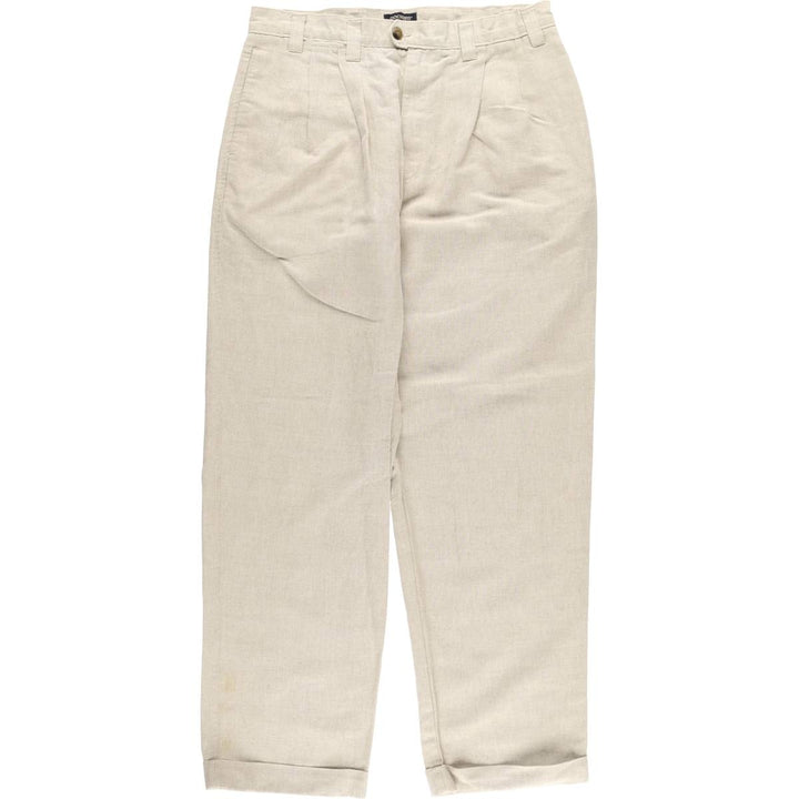 Dockers Khaki LOOSE FIT Two-pleat Slacks Pants for Men, W34 equivalent, Two-pleat unclear Beige type Vintage Second Hand