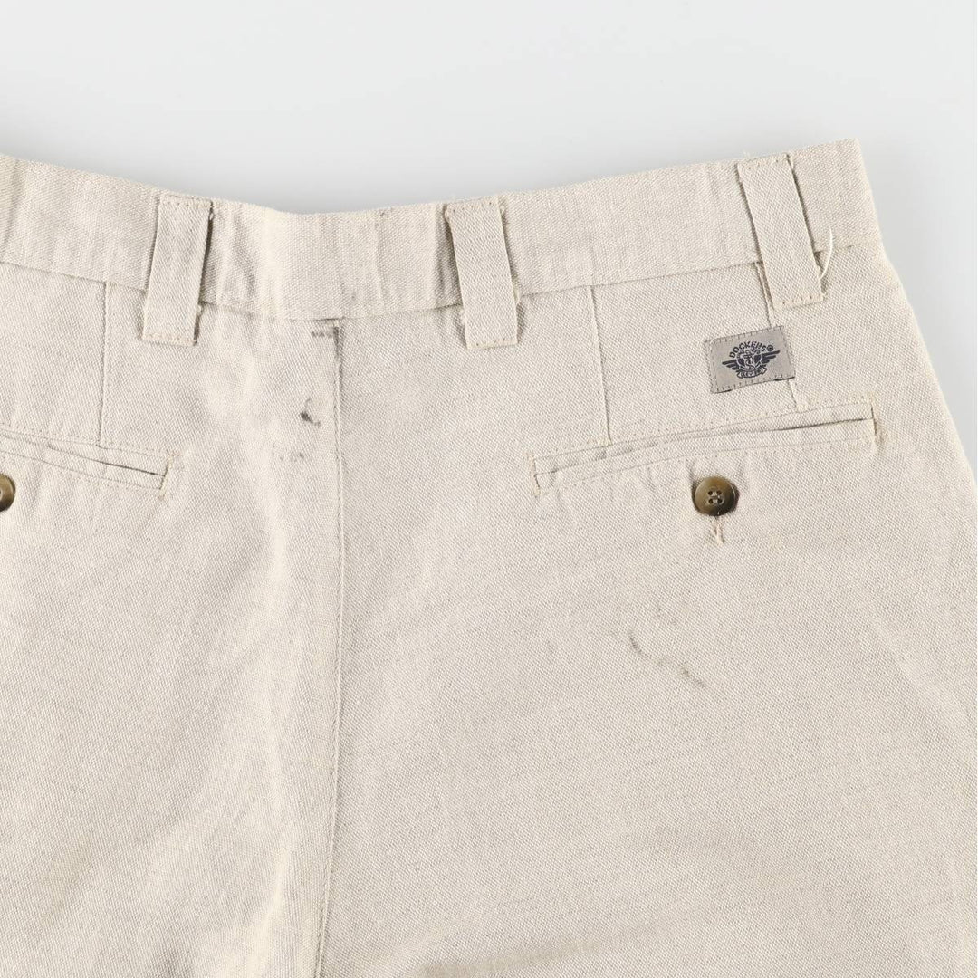 Dockers Khaki LOOSE FIT Two-pleat Slacks Pants for Men, W34 equivalent, Two-pleat unclear Beige type Vintage Second Hand